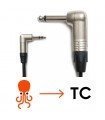 TENTACLE - CABLE DE TENTACLE A 6.3MM PLUG 90°