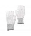 Guantes de limpieza antiestáticos Caruba Blanco