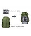 Guru AIR 24 litros - torso masculino color Cypress (verde) - mochila ultraligera - pack fstop