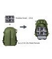 Guru AIR 24 litros - torso femenino color Cypress (verde) - mochila ultraligera - pack fstop